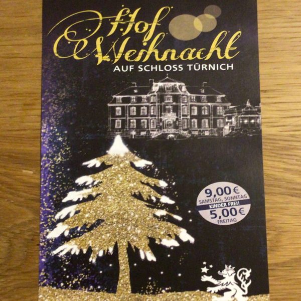 5. - 7. Dezember 2025 – Hofweihnachtsmarkt auf Schloss Türnich